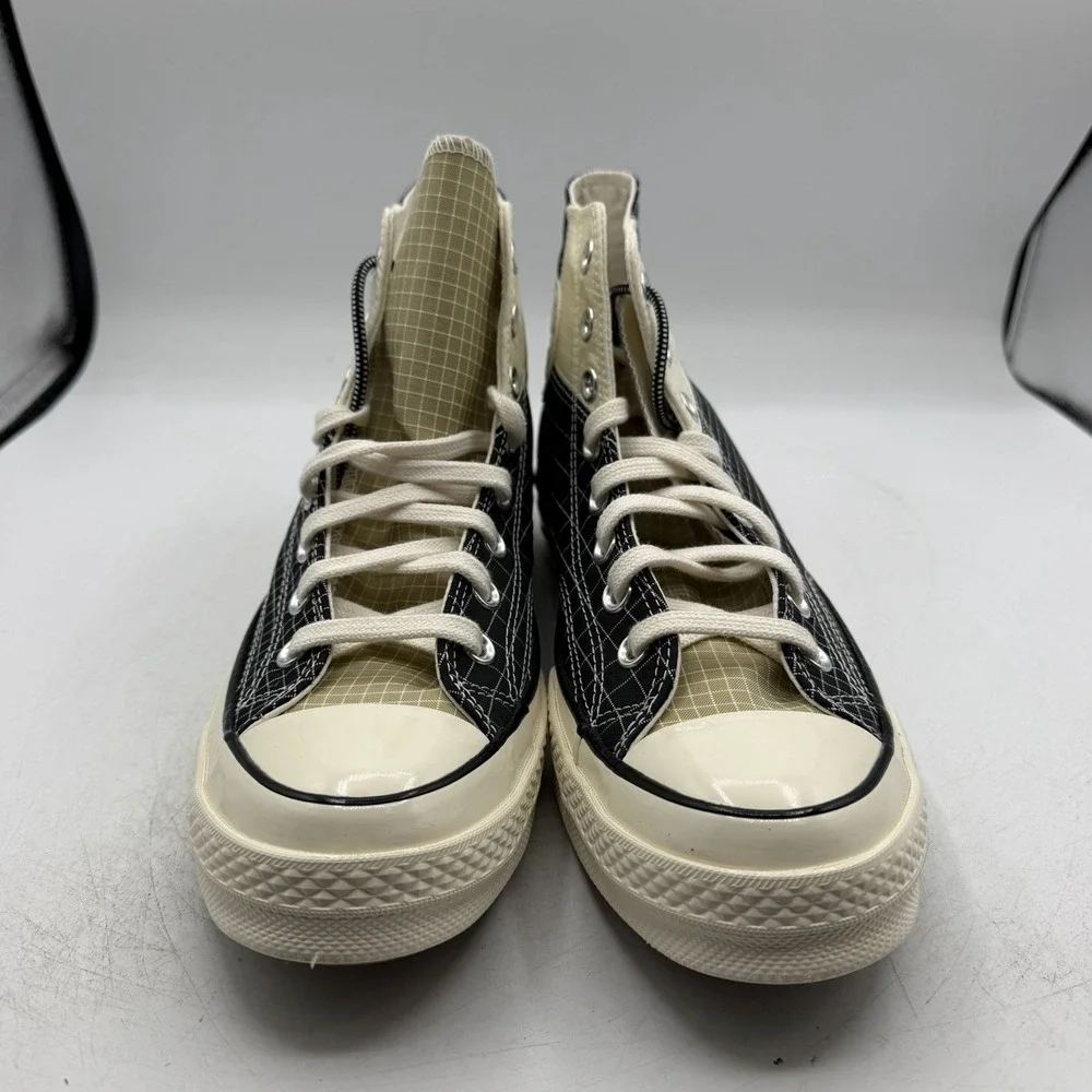 Converse Chuck 70 Hi Quad Ripstop Shoes Mens 9 Womens 11 Black/Oyster 166316C